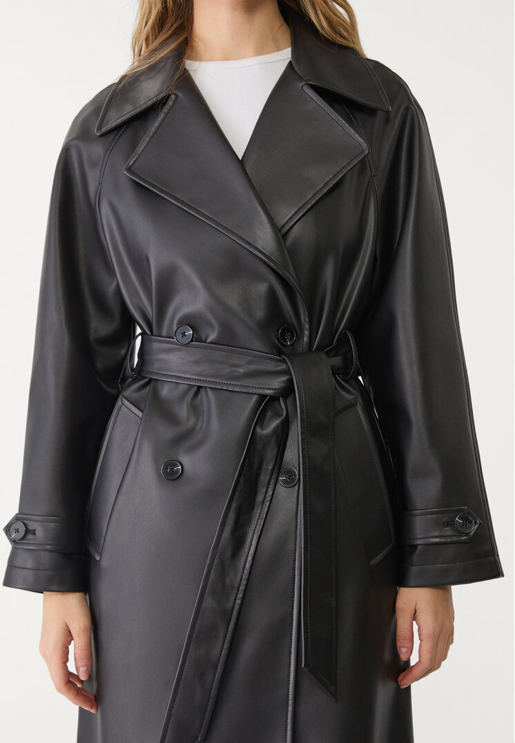 trench larga efecto piel