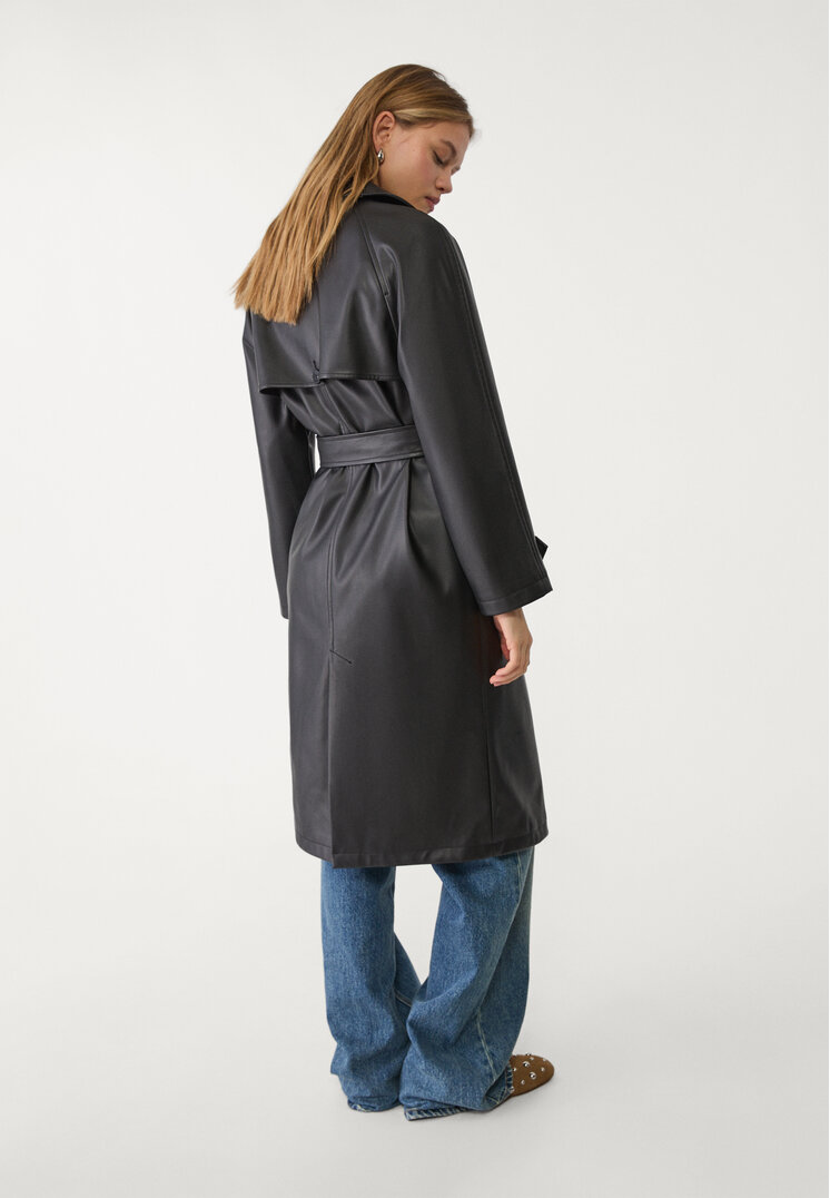 trench larga efecto piel