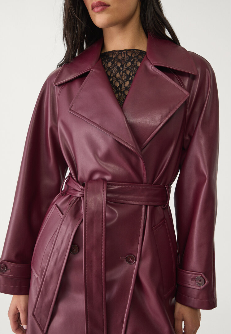 trench larga efecto piel