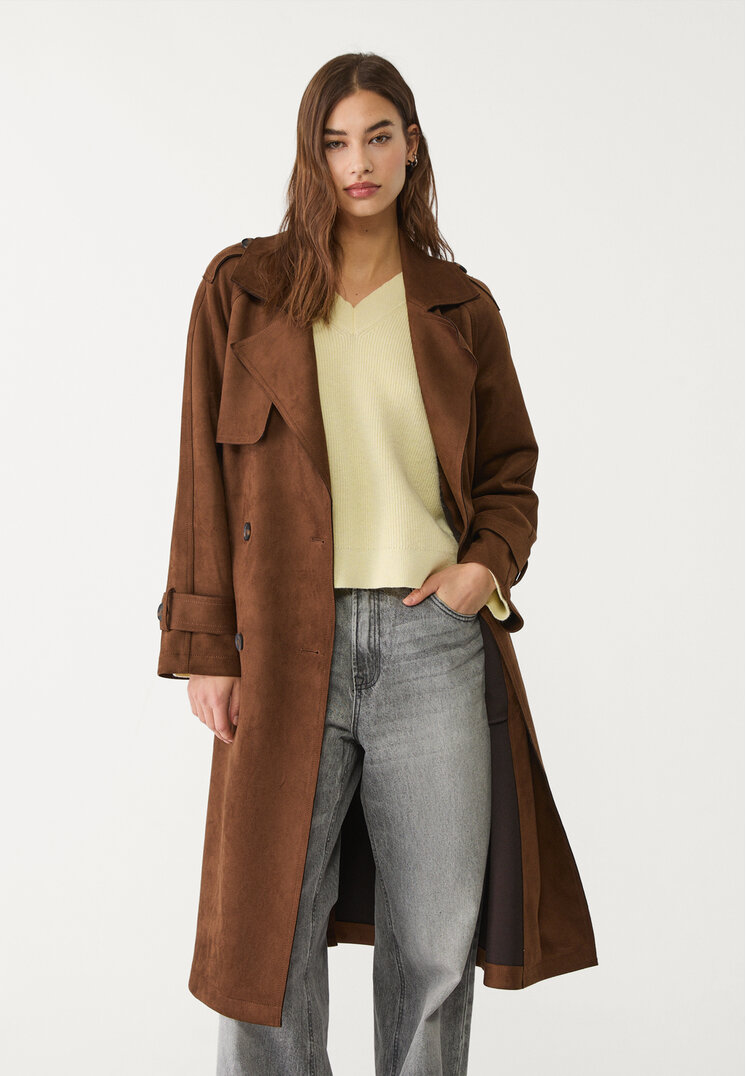 trench largo efecto ante