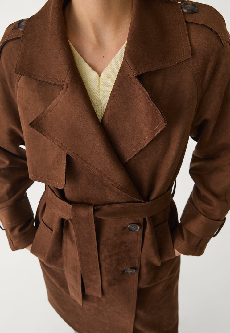 trench largo efecto ante