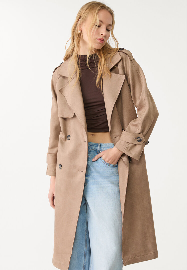 trench largo efecto ante