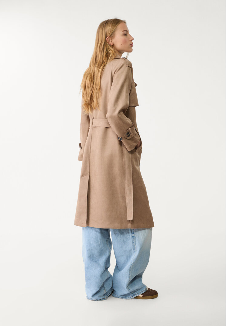 trench largo efecto ante