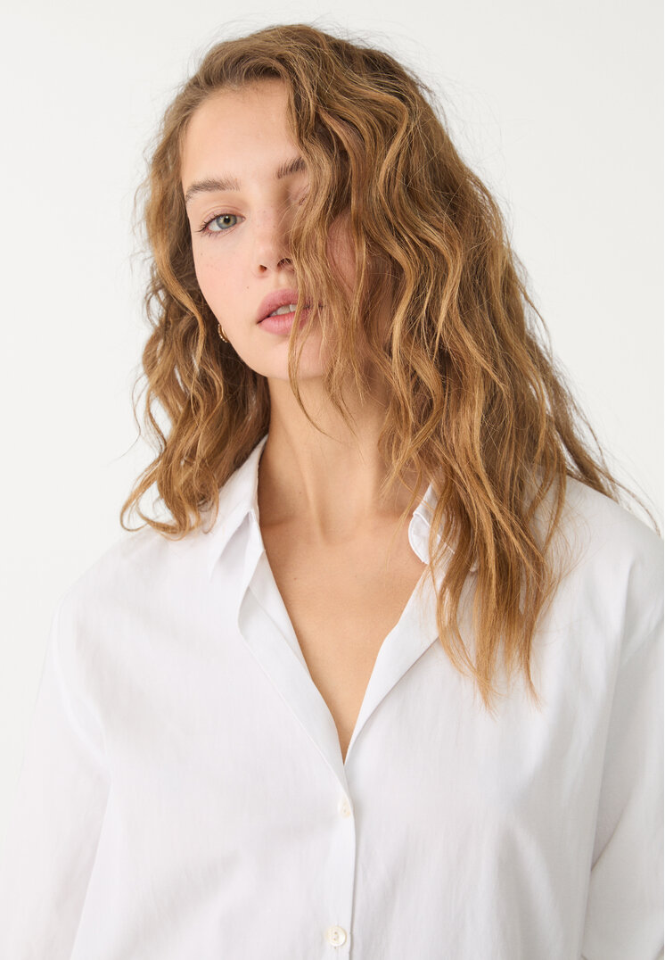 camisa popelin basica
