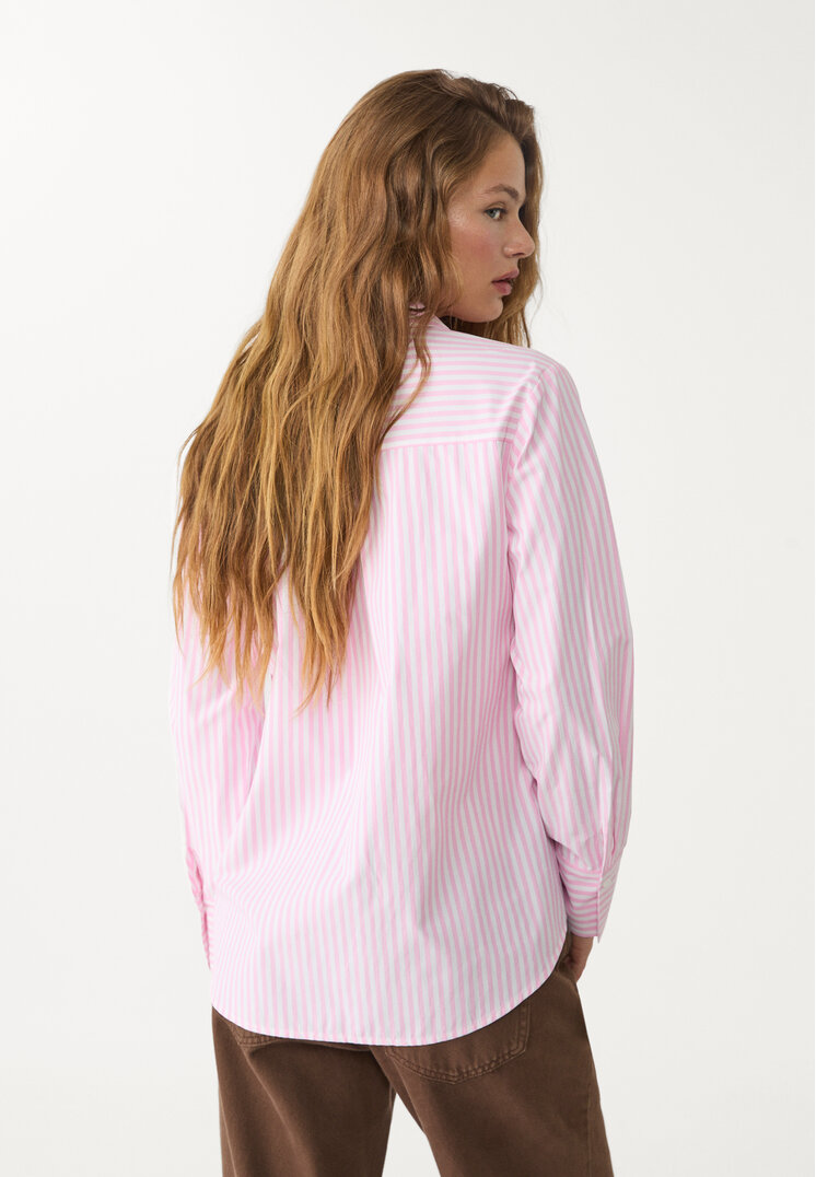 camisa popelin rayas