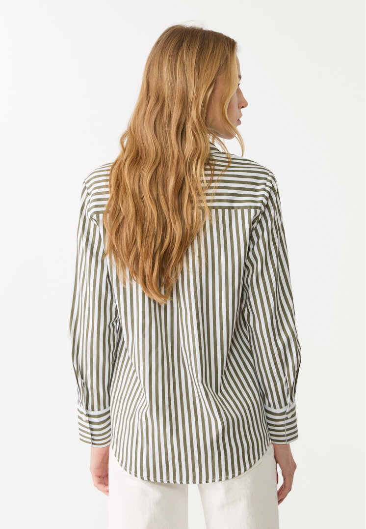 camisa popelin rayas