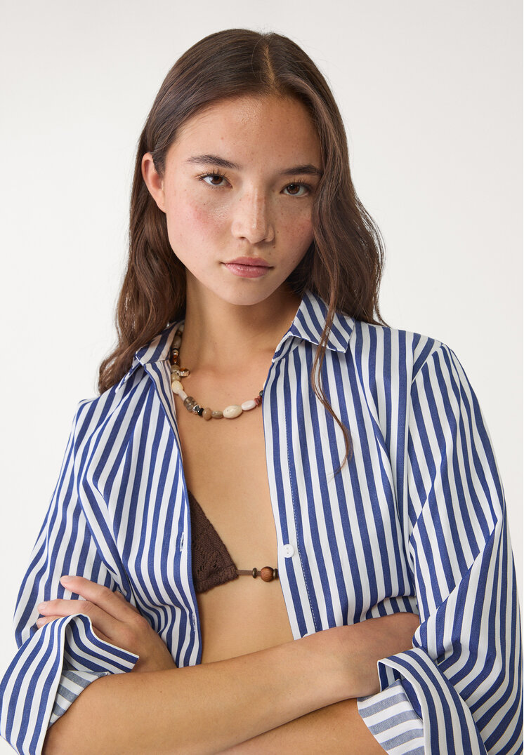 camisa popelin rayas
