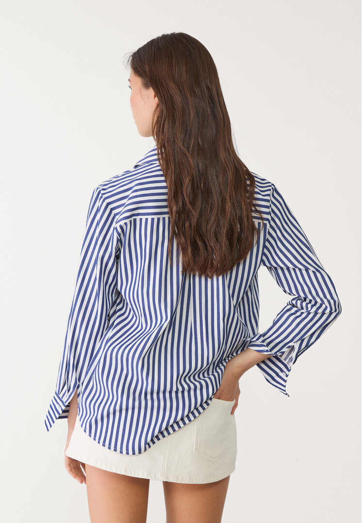camisa popelin rayas