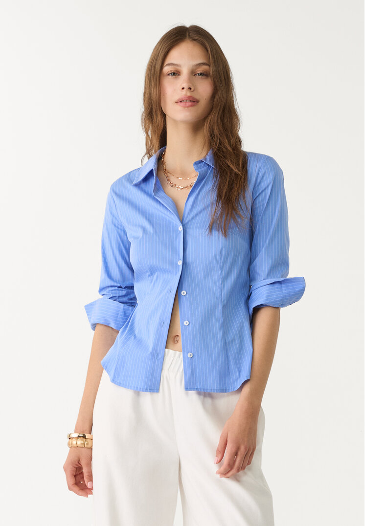 camisa basica fitted rayas