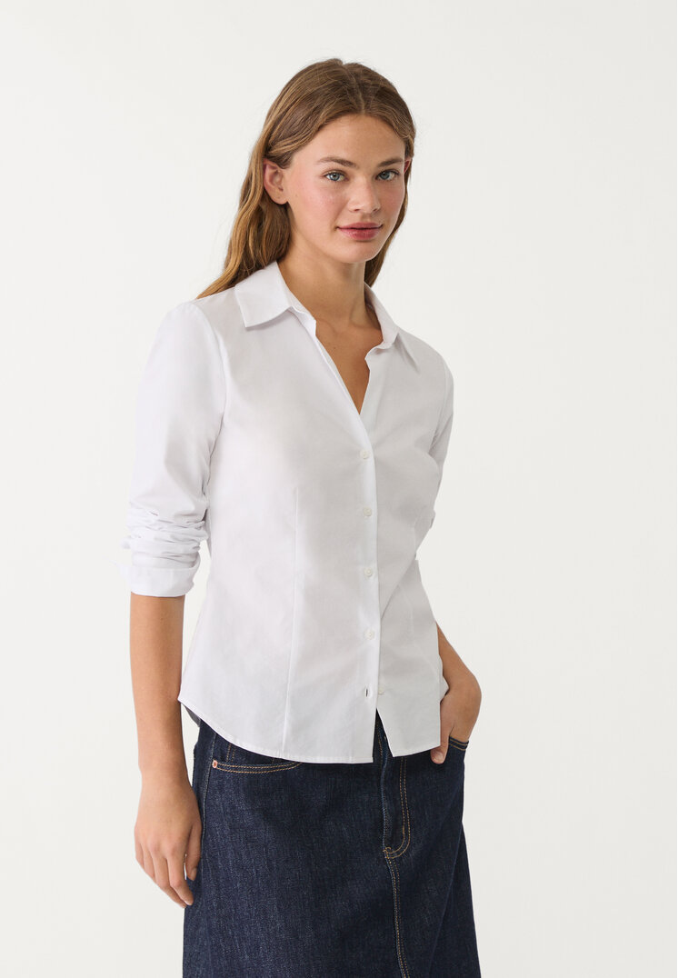 camisa basica fitted