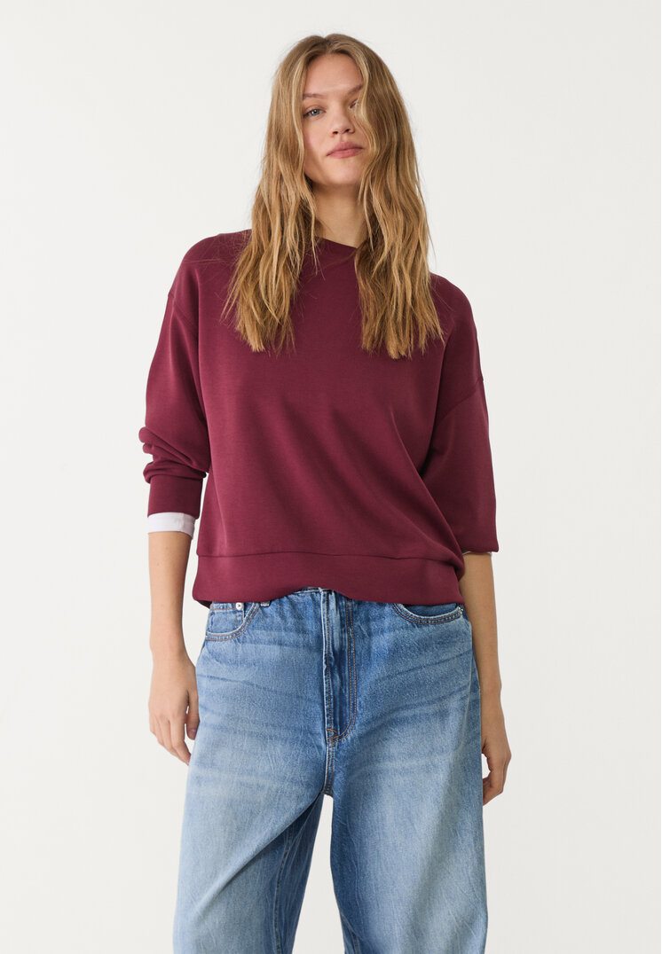 sudadera basica tacto suave