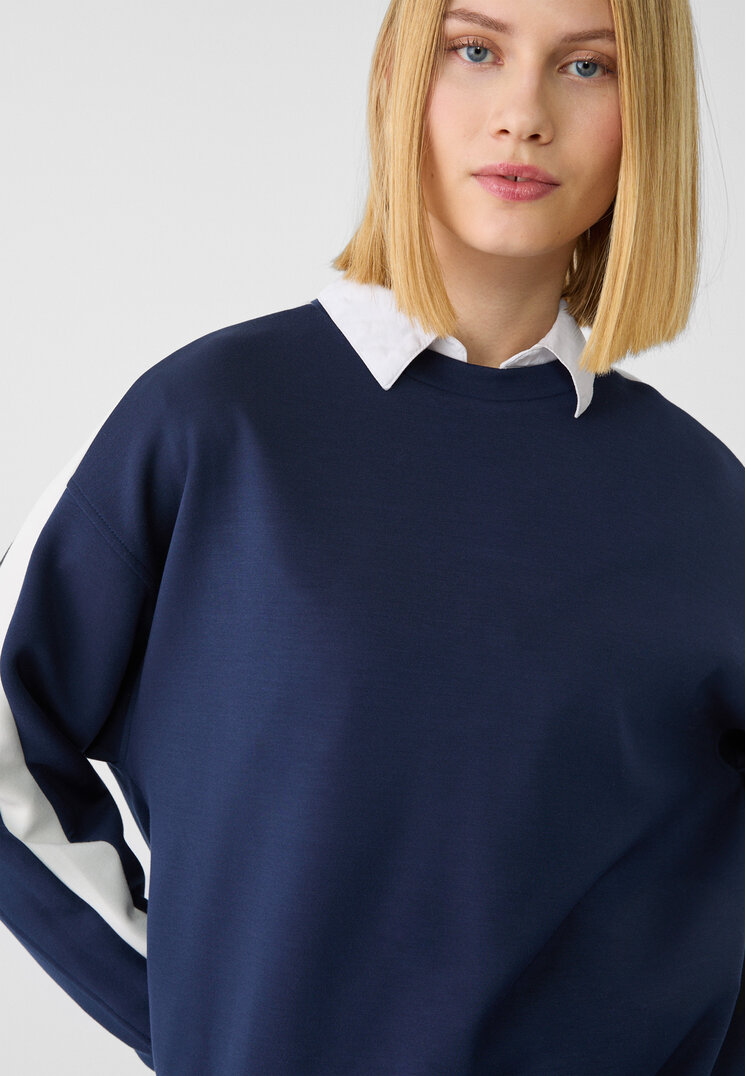 sudadera raya lateral tacto suave