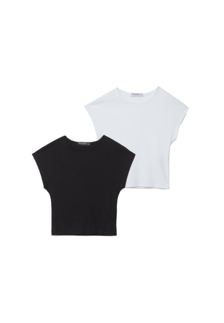 Mira Cropped Side Drawcord T-Shirt ZESTY ORANGE | ALLSAINTS