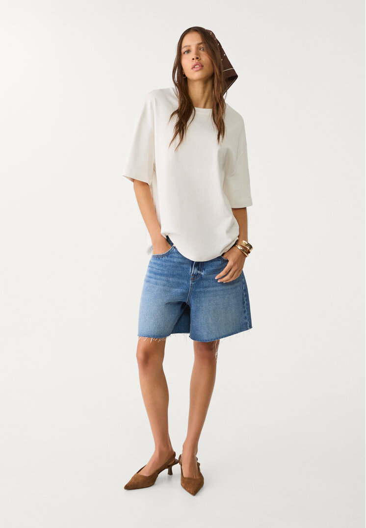 camiseta basica oversize heavy weight