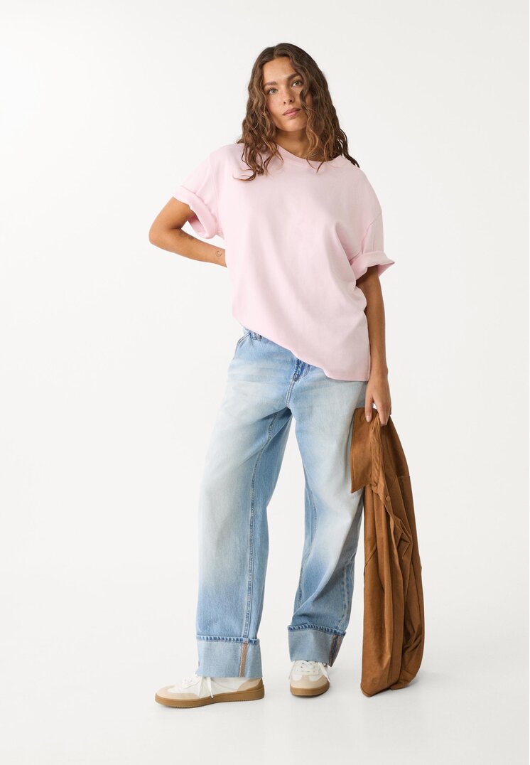 camiseta basica oversize heavy weight