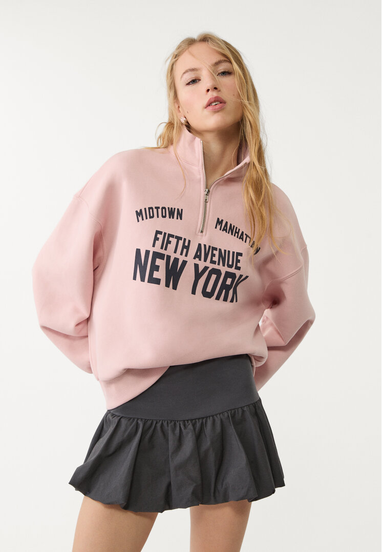sudadera cremallera bordados