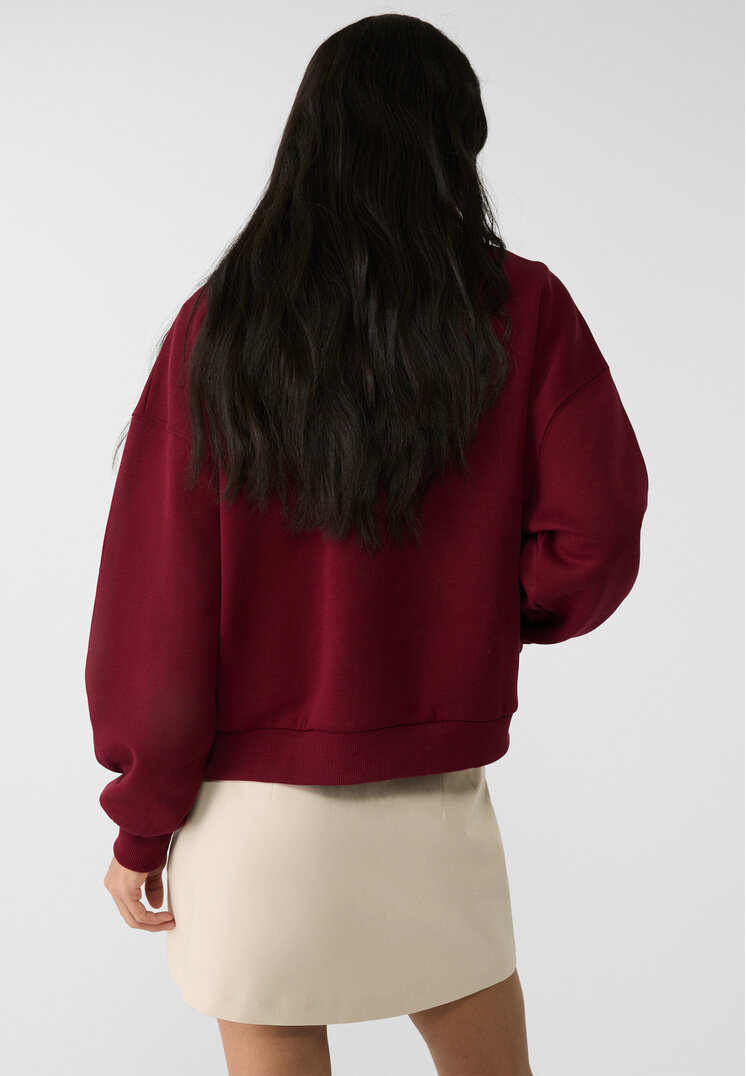 sudadera cremallera bordados