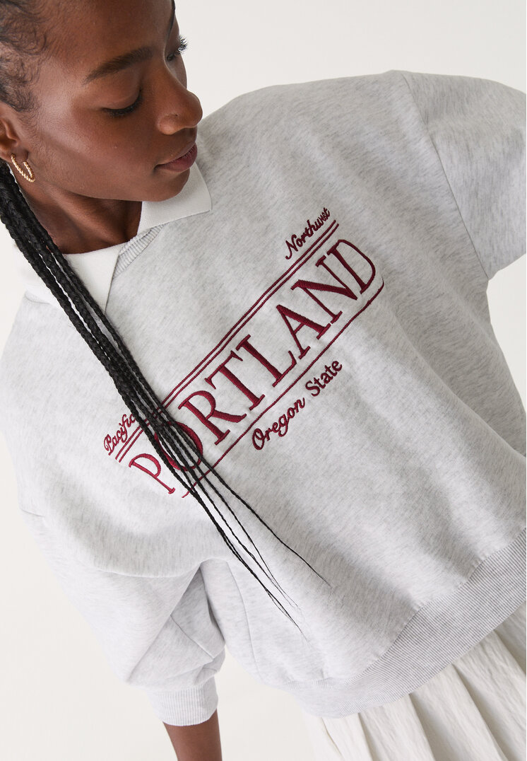 sudadera polo bordada