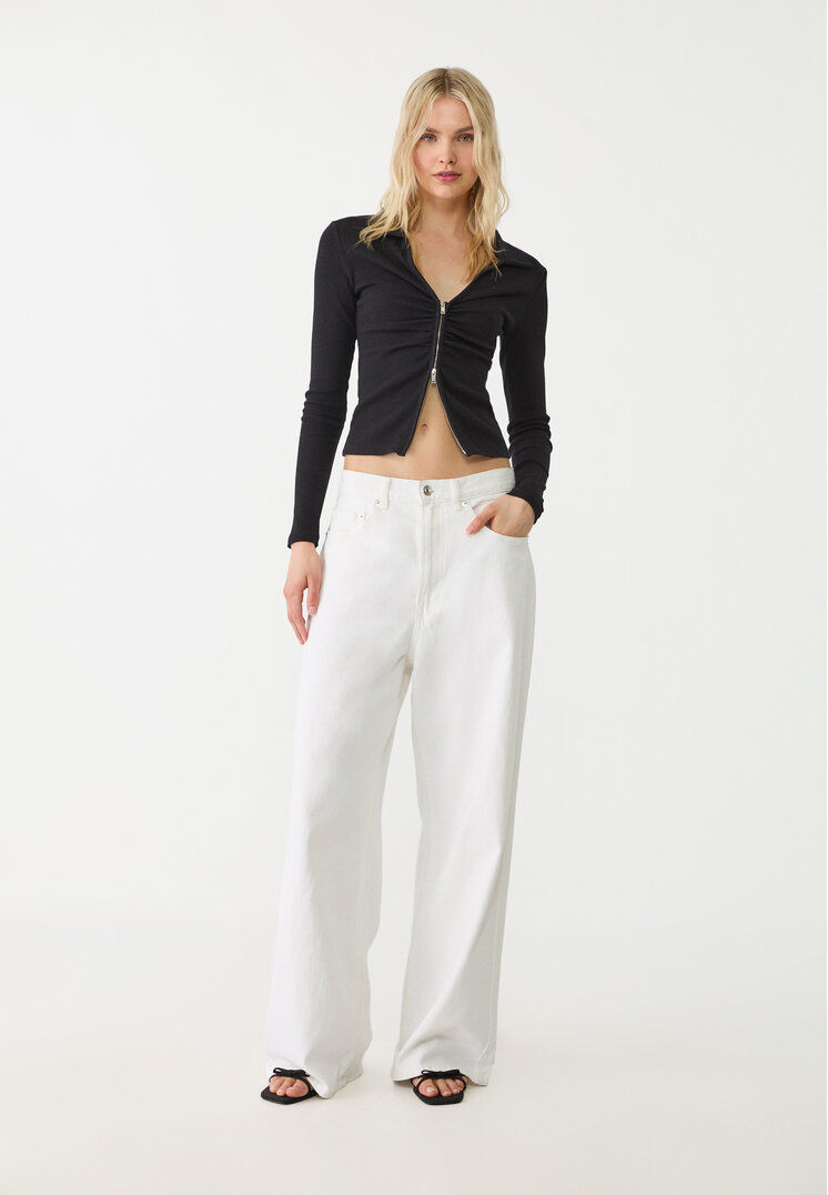 top polo cremallera