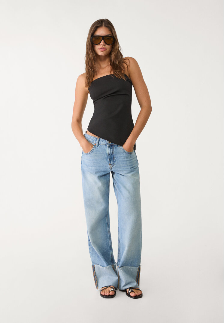 top bandeau asimetrico