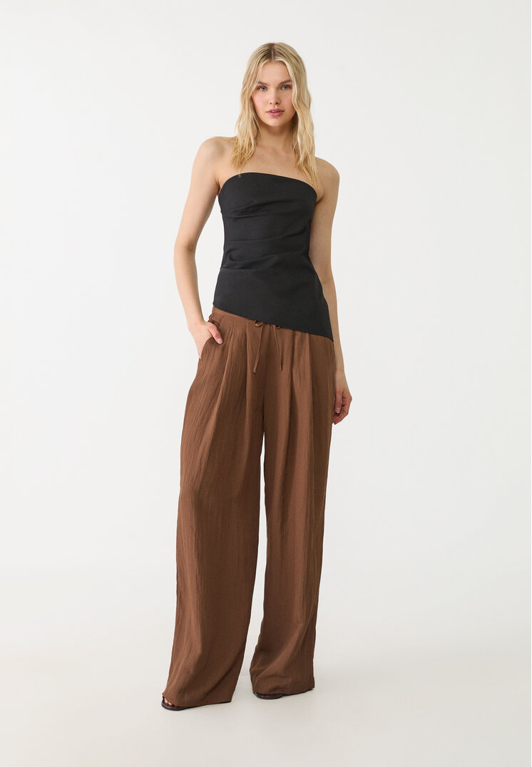 top bandeau asimetrico