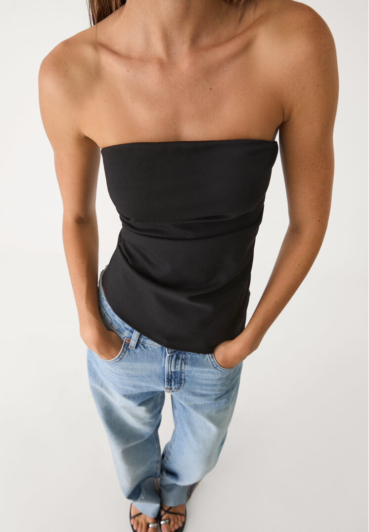 top bandeau asimetrico