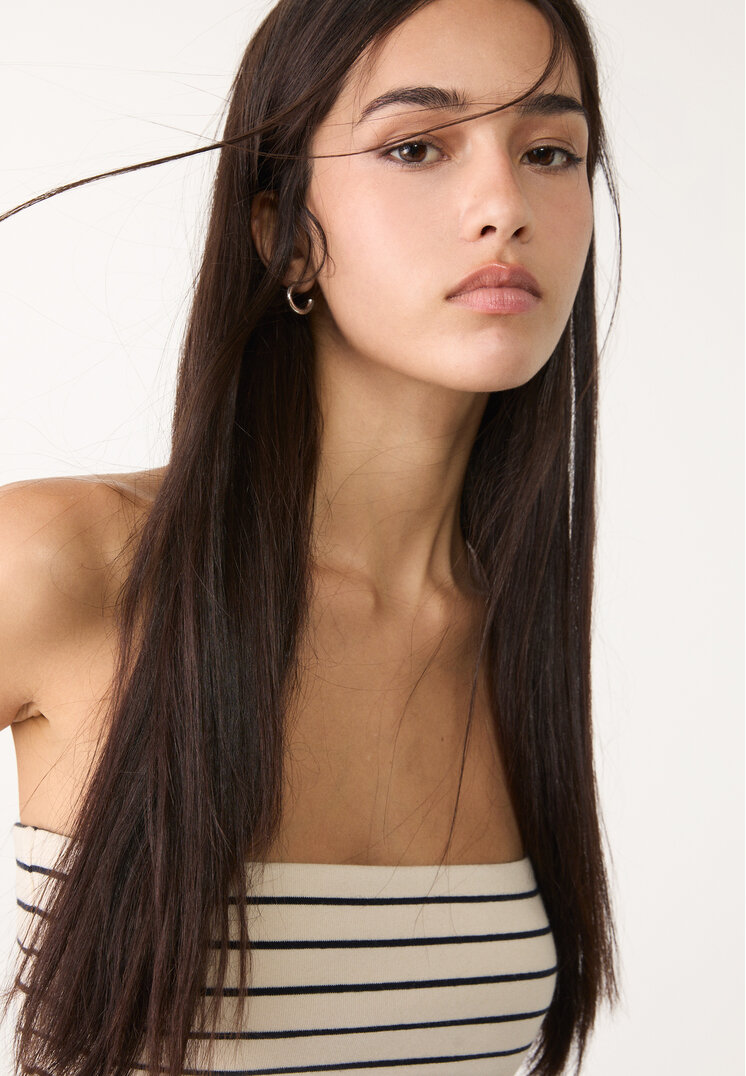 top bandeau rayas