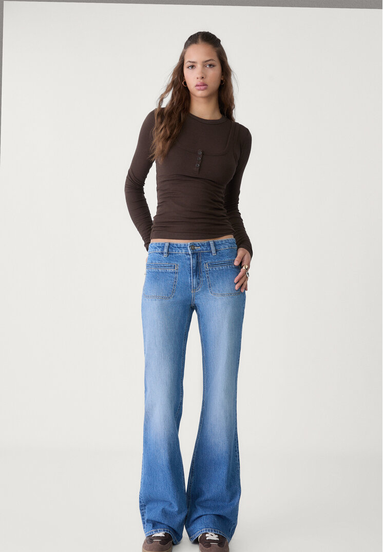 camiseta tirantes botones