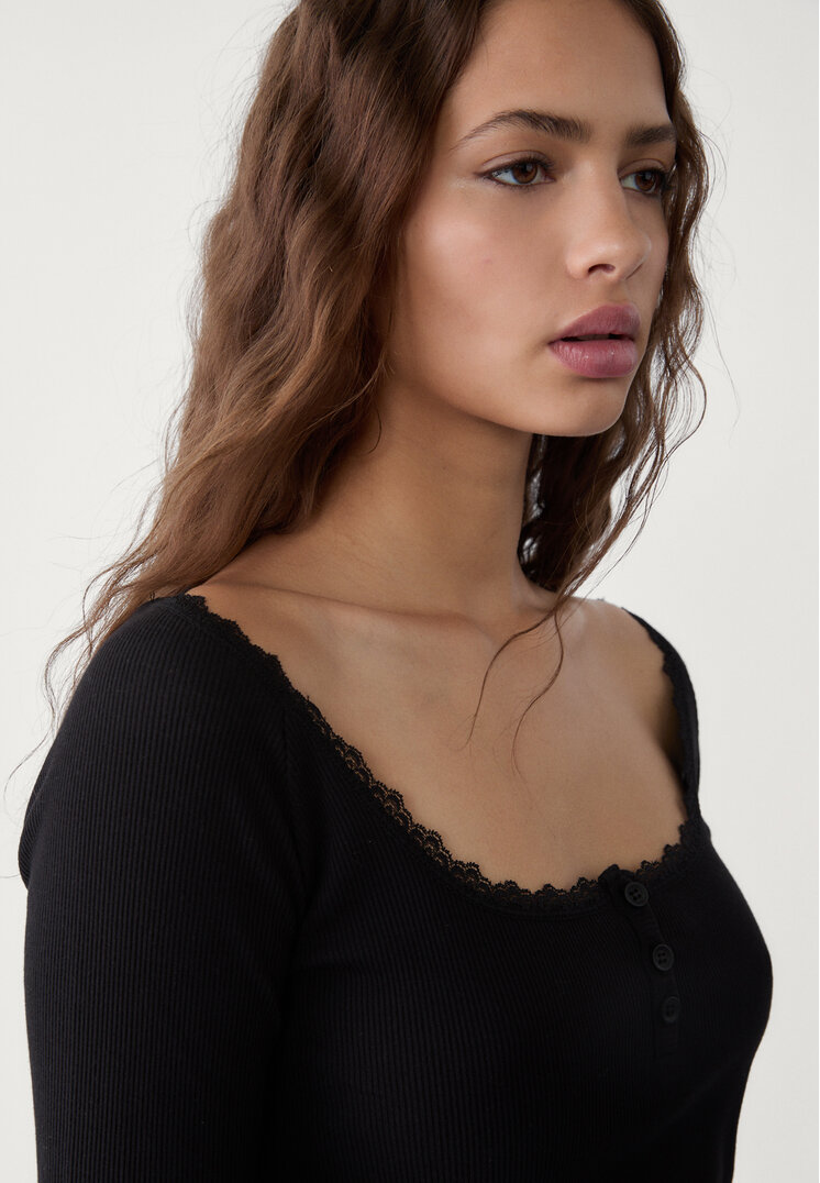 camiseta panadera puntilla