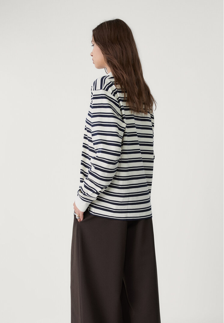 polo oversize rayas