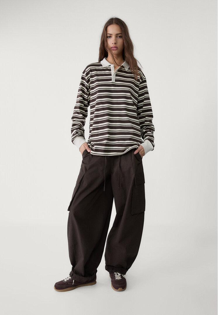 polo oversize rayas