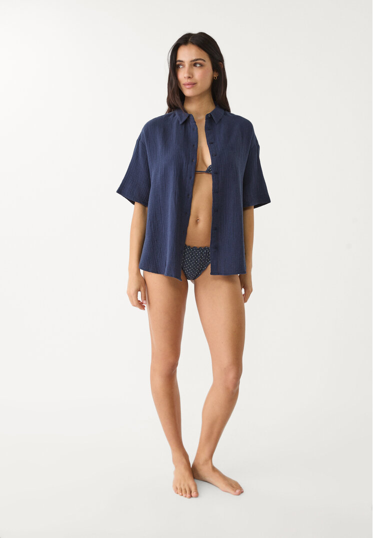 camisa fluida algodon