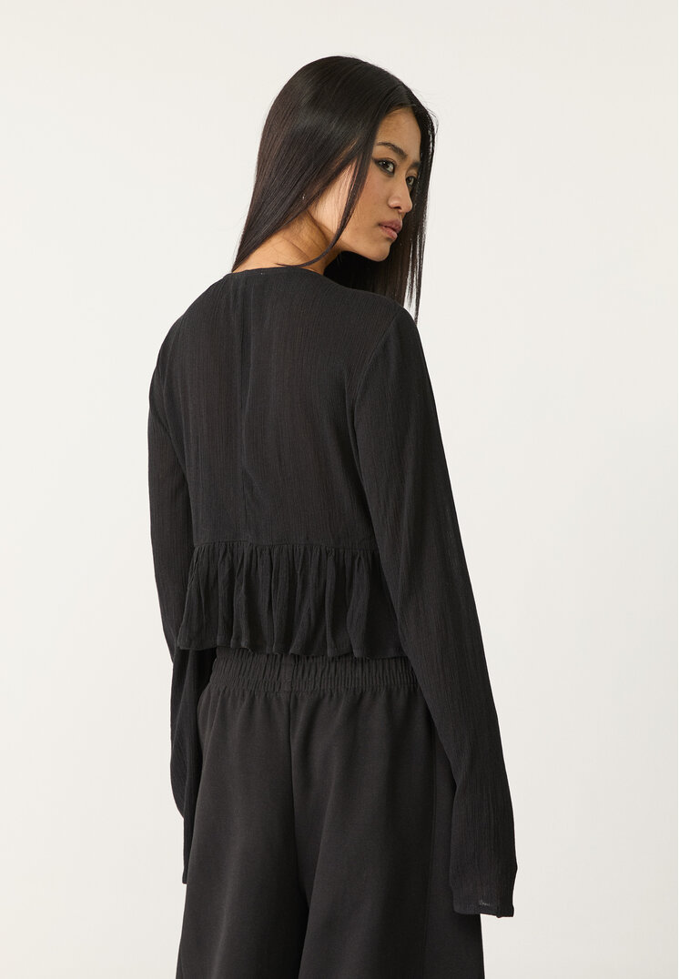 camisa lazada volantes