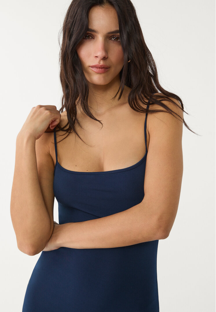 vestido largo tirantes
