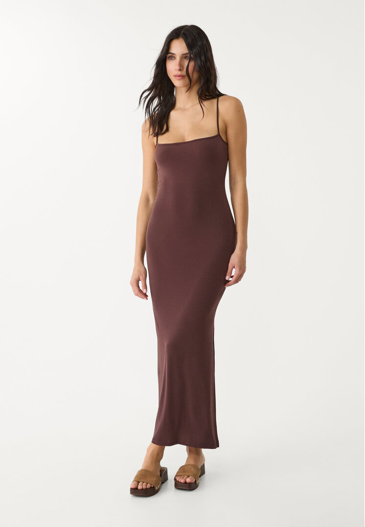 vestido largo tirantes