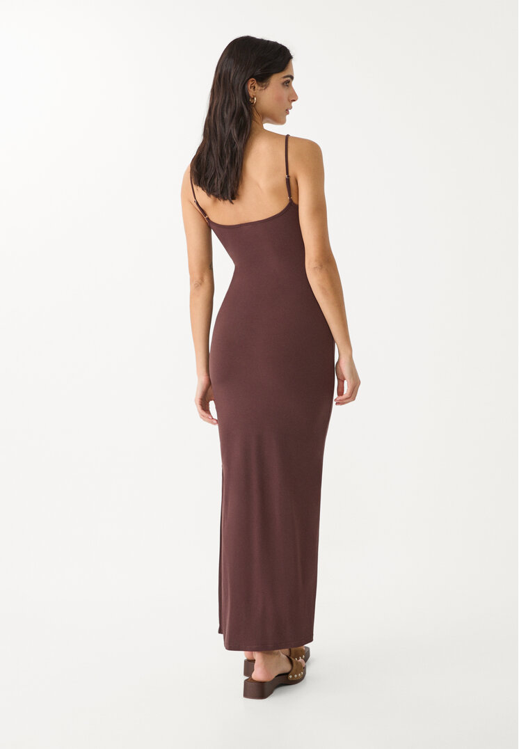 vestido largo tirantes