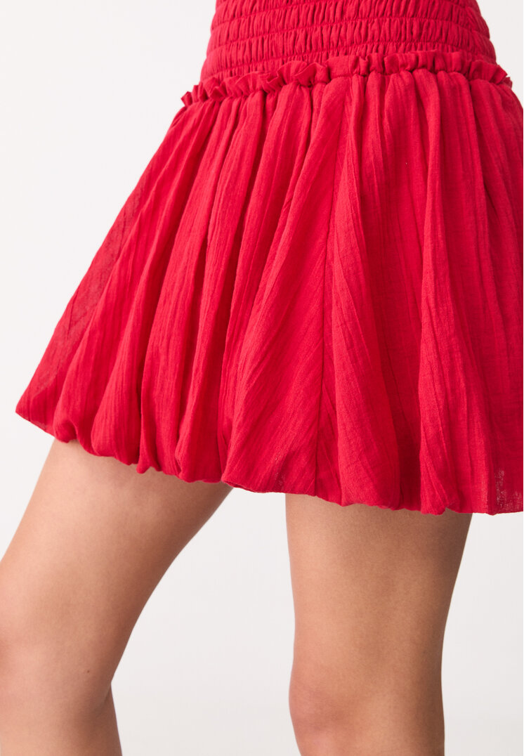 vestido corto globo