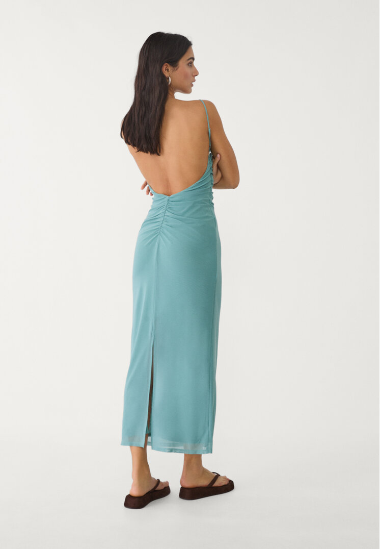 vestido largo tul