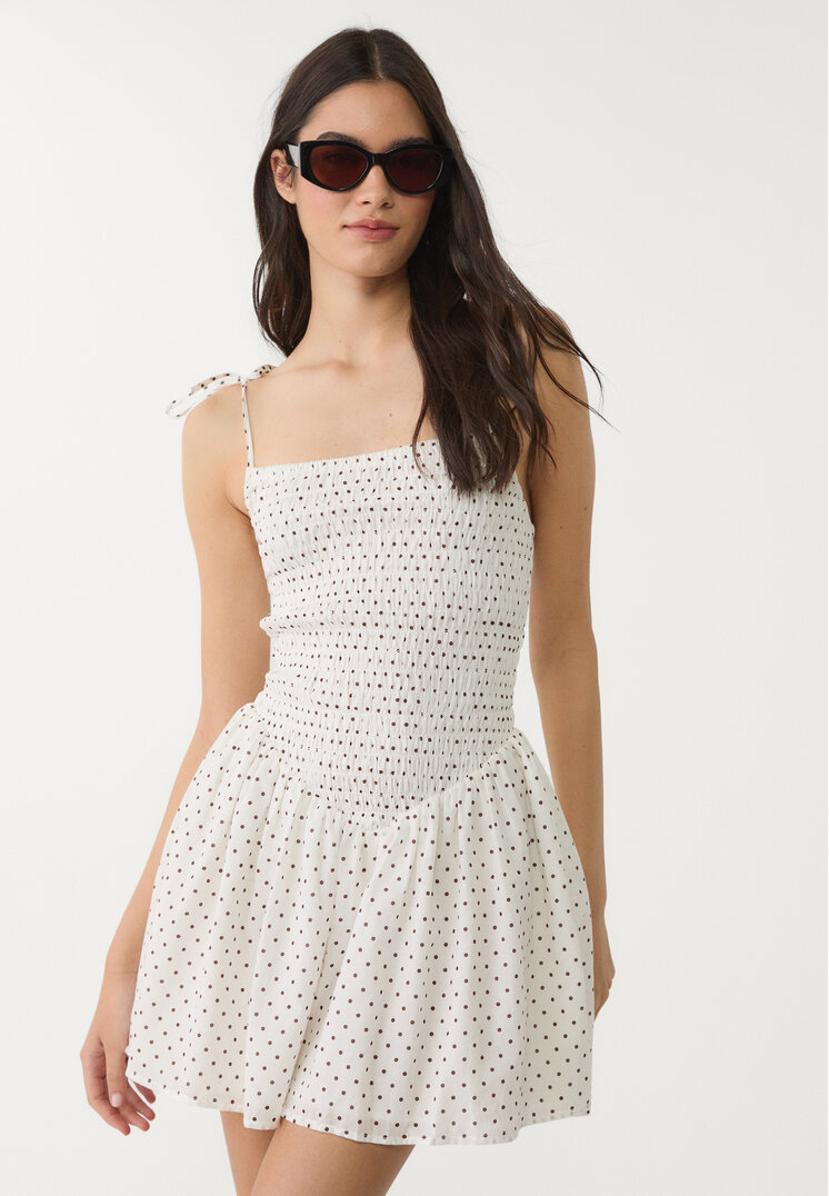 vestido corto topos