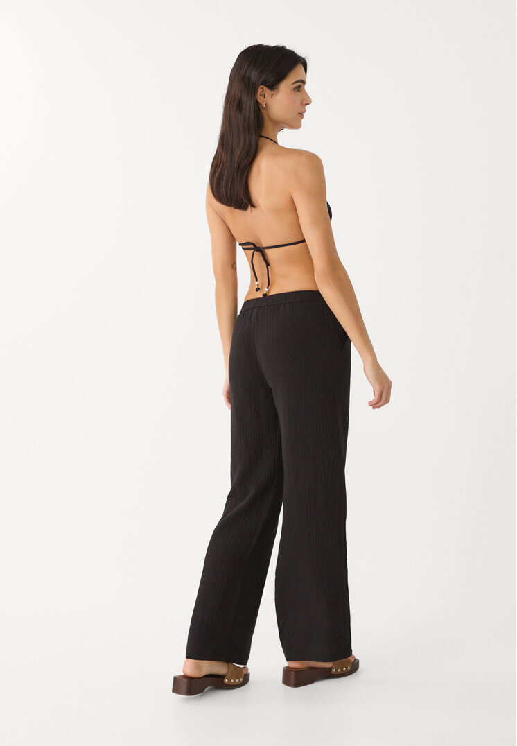 pantalon fluido cintura elastica