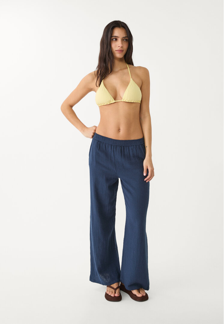 pantalon fluido cintura elastica