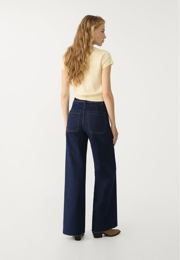 jeans straight fit bolsillos