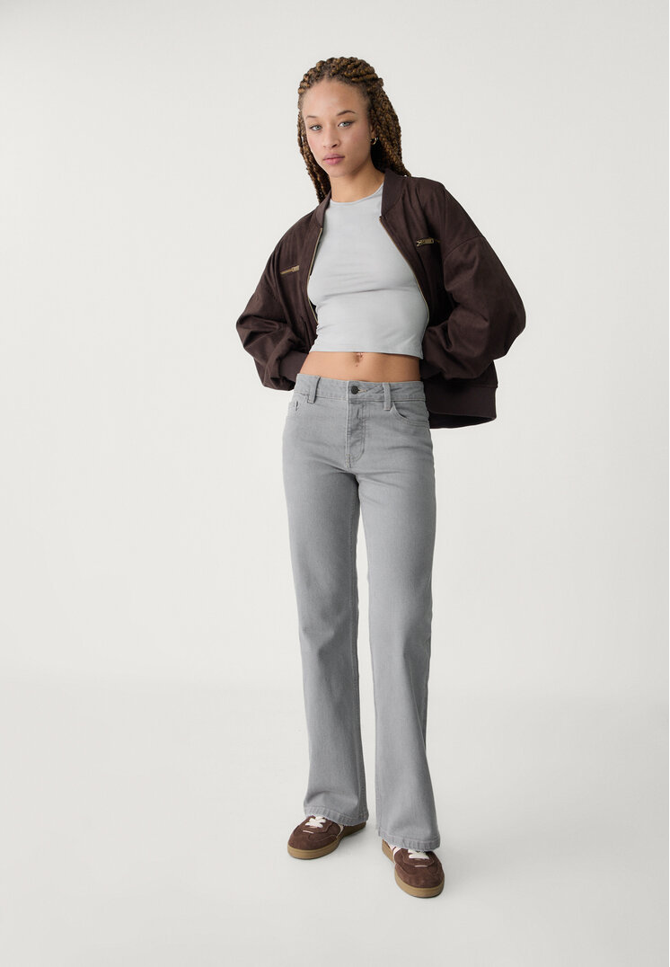 jeans flare cropped