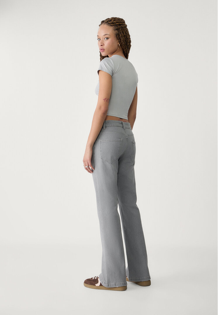jeans flare cropped