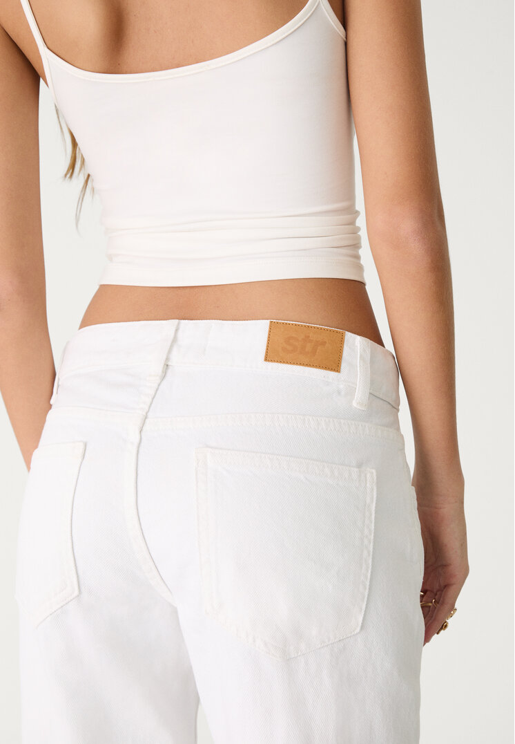 pantalon straight low waist