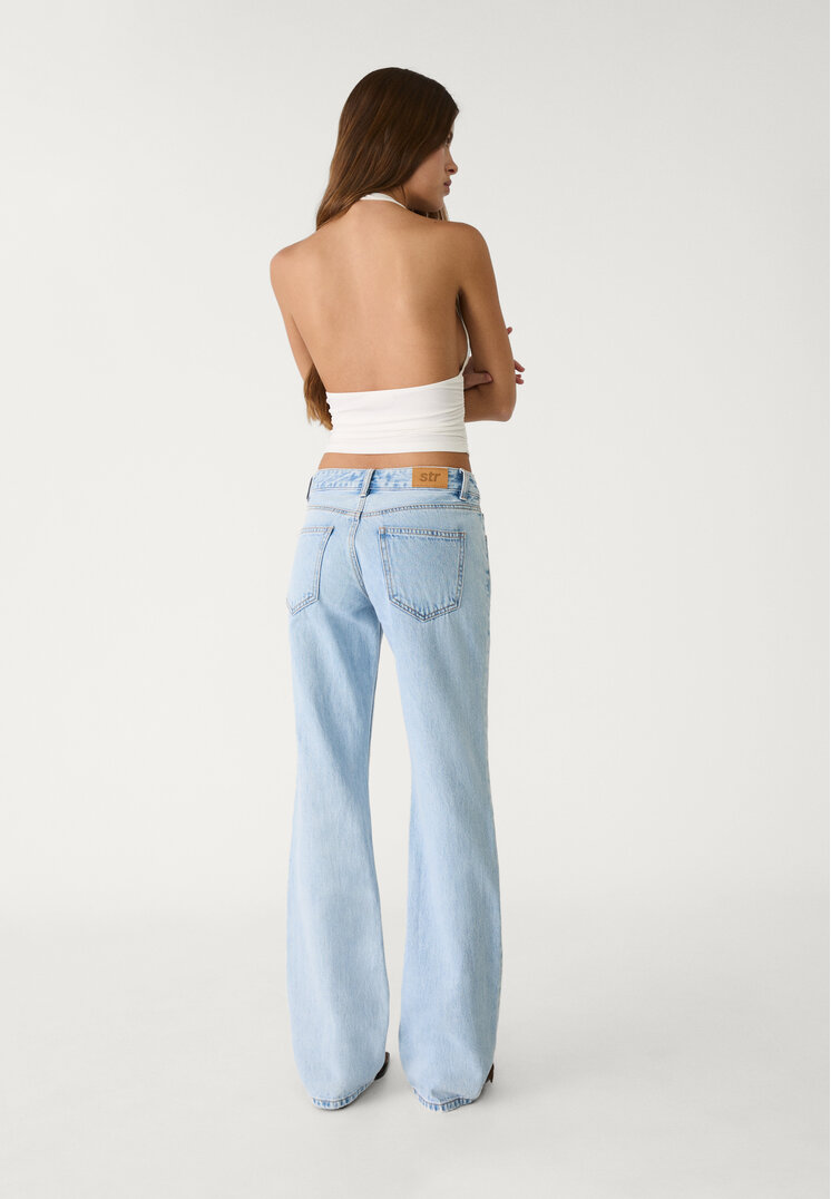 jeans straight low waist