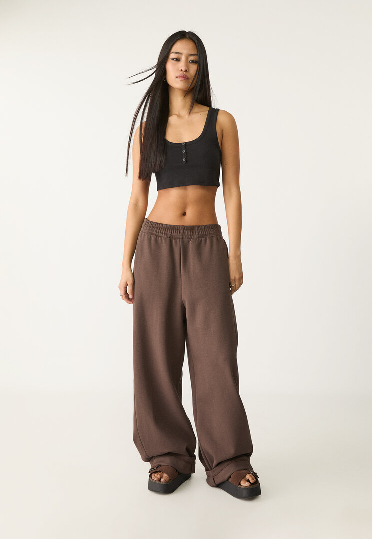 pantalon felpa barrel