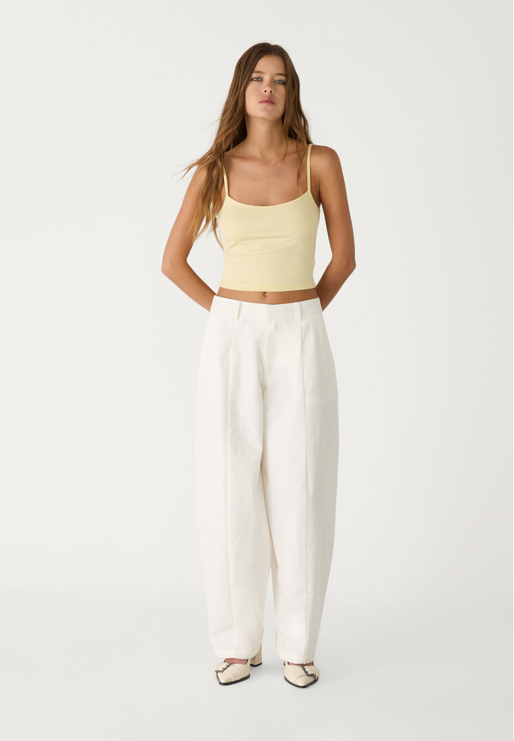 pantalon popelin balloon
