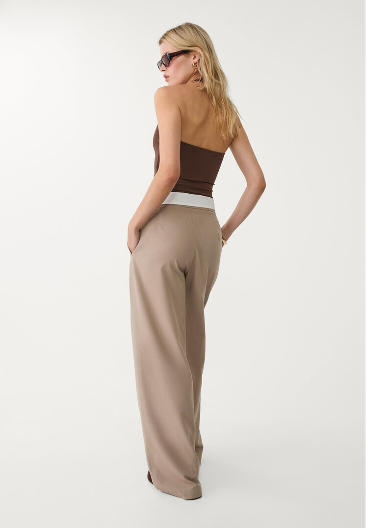 pantalon vestir cinturilla vuelta