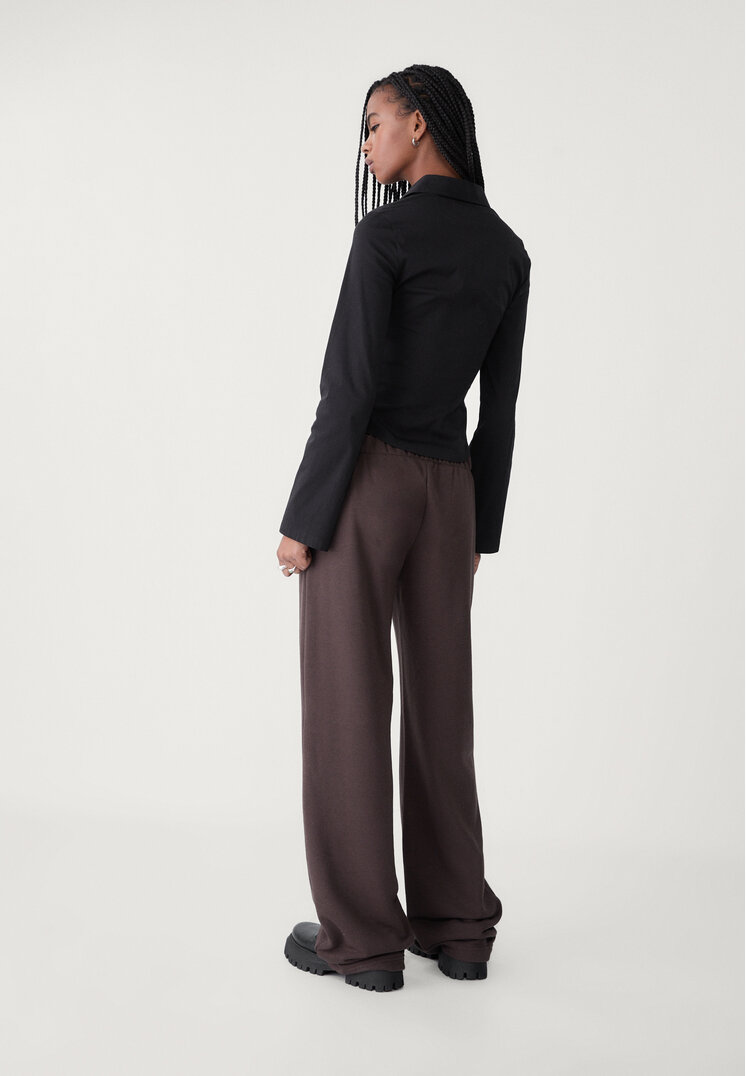 pantalon felpa wide leg